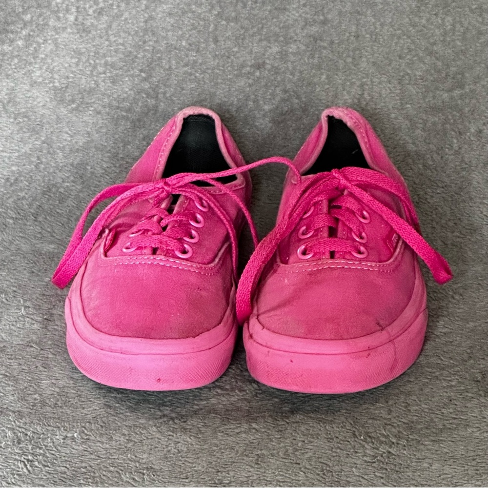 All Pink Lace Up Vans 💕